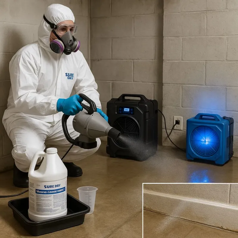 Sanitization and Odor Removal process in Dover, MA